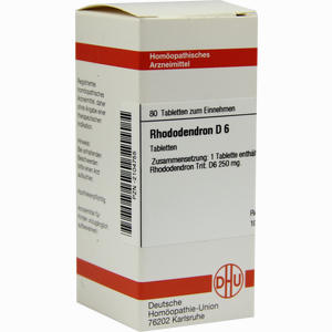 Rhododendron D6 Tabletten 80 Stück - ab 0,00 &euro;