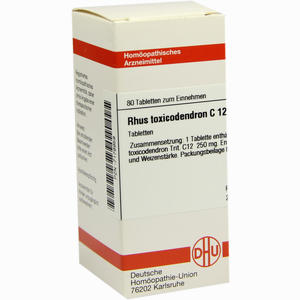 Rhus Toxicodendron C12 Tabletten 80 Stück - ab 0,00 €