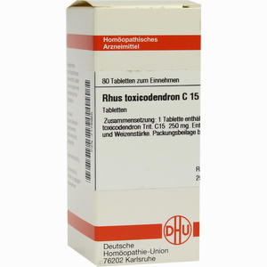 Rhus Toxicodendron C15 Tabletten 80 Stück - ab 0,00 €
