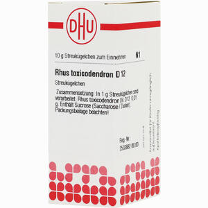 Abbildung von Rhus Toxicodendron D12 Globuli DHU-Arzneimittel GmbH & Co. KG 10 g