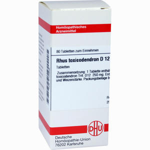 Rhus Toxicodendron D12 Tabletten 80 Stück - ab 7,80 €