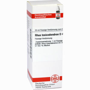 Rhus Toxicodendron D4 Dilution DHU-Arzneimittel GmbH & Co. KG 20 ml - ab 8,46 &euro;