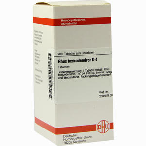 Rhus Toxicodendron D4 Tabletten 200 Stück - ab 0,00 €