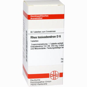 Rhus Toxicodendron D6 Tabletten 80 Stück - ab 7,84 €
