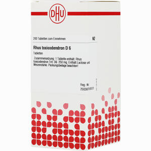 Rhus Toxicodendron D6 Tabletten 200 Stück - ab 0,00 €
