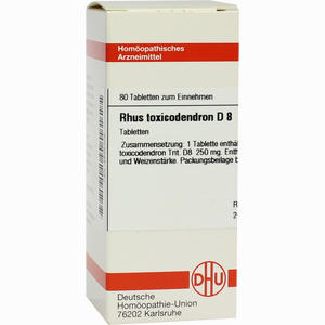 Rhus Toxicodendron D8 Tabletten 80 Stück - ab 10,71 €