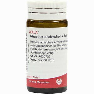 Rhus Toxicodendron E Foliis D30 Globuli 20 g - ab 7,62 €