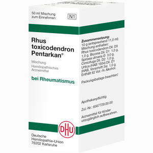 Rhus Toxicodendron Pentarkan 50 ml - ab 12,39 €