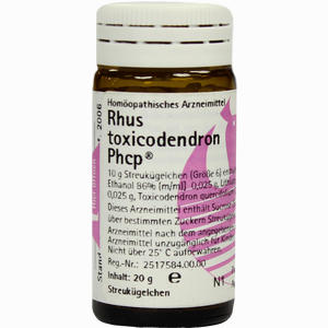 Rhus Toxicodendron Phcp Globuli 20 g - ab 7,91 €