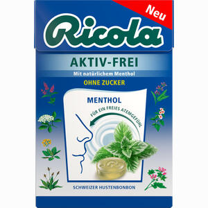 Ricola Aktiv- Frei Menthol Ohne Zucker Bonbon 50 g - ab 0,00 &euro;