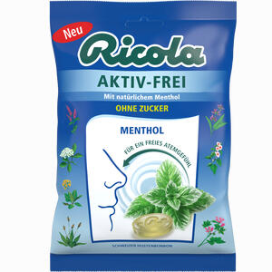 Ricola Aktiv- Frei Menthol Ohne Zucker Bonbon 75 g - ab 0,00 €