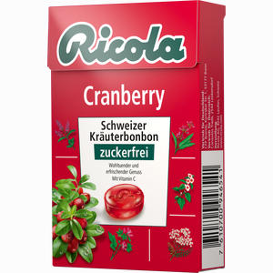Ricola Cranberry Kräuterbonbons Ohne Zucker Box  50 g - ab 1,74 €