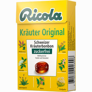 Ricola Kräuter Original Kräuterbonohne Zucker Box  50 g - ab 1,74 €
