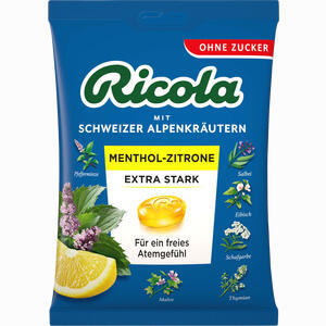 Ricola Ohne Zucker Beutel Menthol- Zitrone Extra Stark 75 g - ab 1,75 €