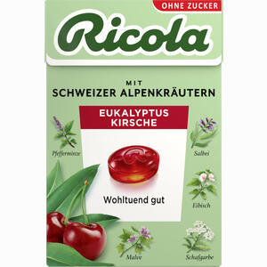 Ricola Ohne Zucker Box Eukalyptus Kirsche 50 g - ab 2,24 €