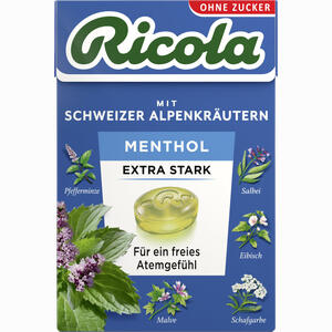 Ricola Ohne Zucker Box Menthol Extra Stark 50 g - ab 1,78 €