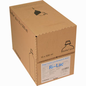 Ringer- Lactat Nach Hartmann B. Braun Ecoflac Plus Infusionslösung 10 x 500 ml - ab 36,39 €