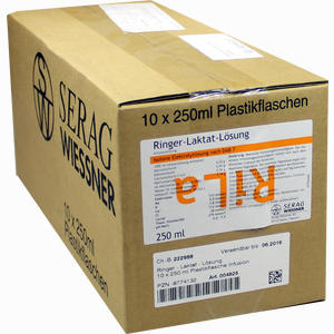 Ringer- Laktat- Lsg. Plastik Infusionslösung 10 x 250 ml - ab 37,50 &euro;