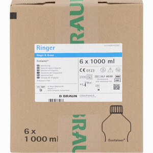 Ringerlösung Spüllösung B.braun Ecotainer  6X1000 ml - ab 34,40 &euro;