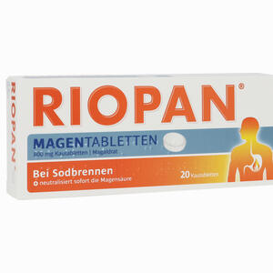 Riopan Magen Tabletten Mint 800mg Kautabletten  20 Stück - ab 0,00 €