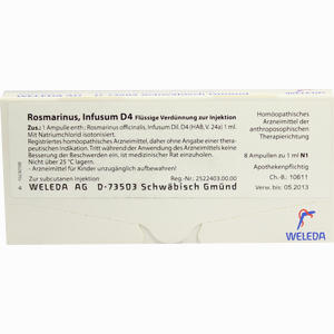 Rosmarinus D4 Ampullen 8 x 1 ml - ab 38,69 €