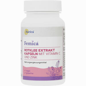Rotklee Exktrakt Kapseln + Vitamin C & Zink Femica  60 Stück - ab 0,00 &euro;