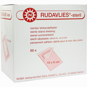 Rudavlies- Steril 10cmx6cm Verbandpflaster  50 Stück - ab 7,71 €
