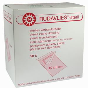 Rudavlies Steril 10cmx8cm Verbandpflaster  50 Stück - ab 6,99 &euro;