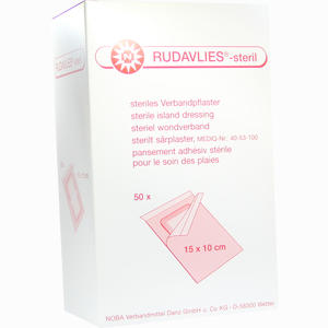 Rudavlies Steril 15cmx10cm Verbandpflaster  50 Stück - ab 9,53 &euro;