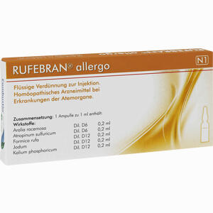 Rufebran Allergo Ampullen 10 Stück - ab 14,75 &euro;