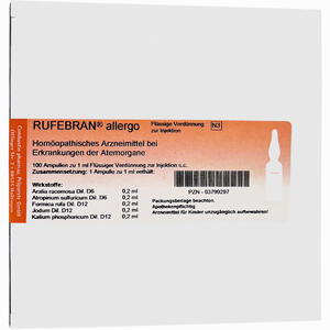 Rufebran Allergo Ampullen 100 Stück - ab 97,45 €