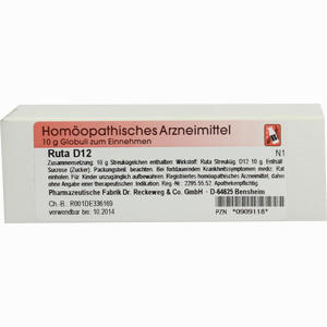 Ruta D12 Globuli Dr.RECKEWEG & Co. GmbH 10 g - ab 6,07 &euro;