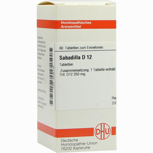 Sabadilla D12 Tabletten 80 Stück - ab 0,00 €