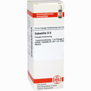 Sabadilla D6 Dilution DHU-Arzneimittel GmbH & Co. KG 20 ml - ab 11,96 &euro;