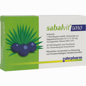 Abbildung von Sabalvit Uno Kapseln 40 Stück Abbildung von Sabalvit Uno Kapseln 40 Stück