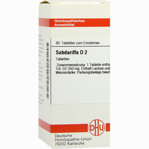 Sabdariffa D2 Tabletten 80 Stück - ab 0,00 €