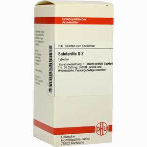 Sabdariffa D2 Tabletten 200 Stück - ab 0,00 €