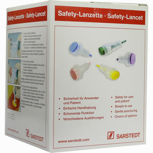 Safety- Lanzette 28g Mini Blau Einstechtiefe 1.6mm Lanzetten 200 Stück - ab 28,19 €