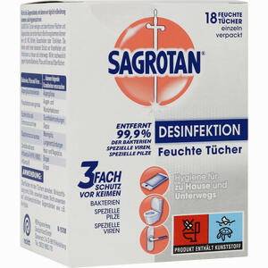 Sagrotan Desinfektionstücher  18 Stück - ab 1,99 €