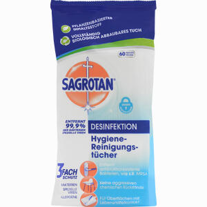Sagrotan Hygiene- Reinigungstücher  60 Stück - ab 3,08 €