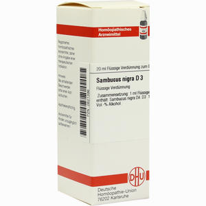 Sambucus Nigra D3 Dilution 20 ml - ab 9,31 €