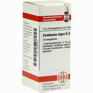 Sambucus Nigra D3 Globuli 10 g - ab 7,68 €