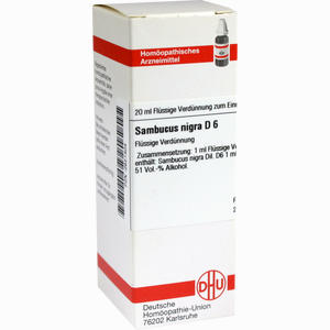 Sambucus Nigra D6 Dilution 20 ml - ab 8,88 €