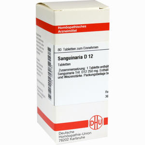 Sanguinaria D12 Tabletten 80 Stück - ab 8,22 €