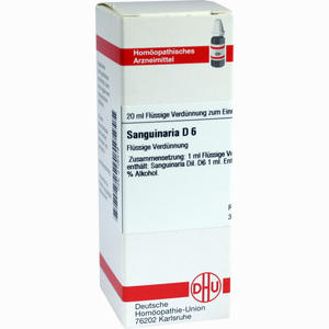 Sanguinaria D6 Dilution 20 ml - ab 8,40 €