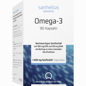 Sanhelios Omega- 3 Kapseln 1000 90 Stück - ab 10,00 &euro;