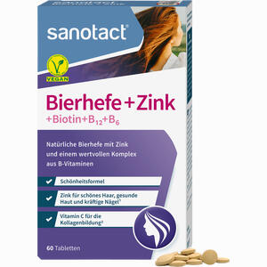 Sanotact Bierhefe + Zink Tabletten 30 g - ab 3,65 €