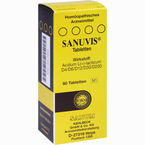 Sanuvis Tabletten 1 x 80 Stück - ab 10,64 €