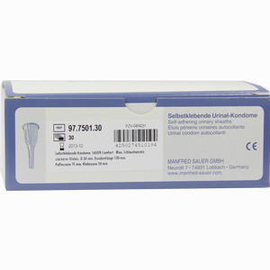 Sauer Comfort Selbstkleb.urinalkondom 130mm D- 30mm  30 Stück - ab 76,27 €