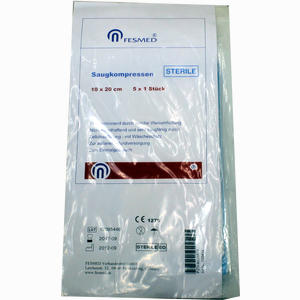 Saugkompresse 10x20cm Steril Kompressen 5 x 1 Stück - ab 0,00 &euro;